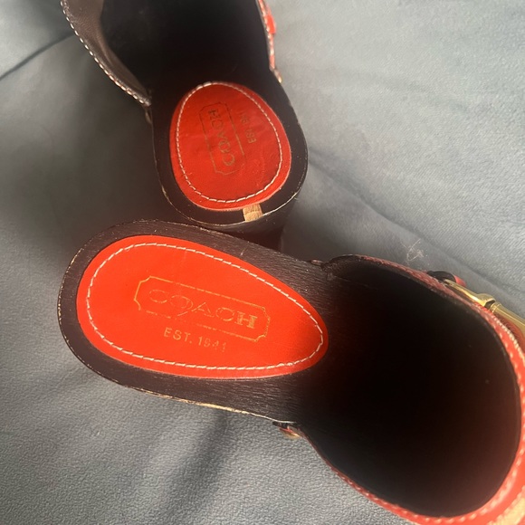 2000s Y2K Coach Heel Clogs - Size 8.5 - Picture 4 of 4